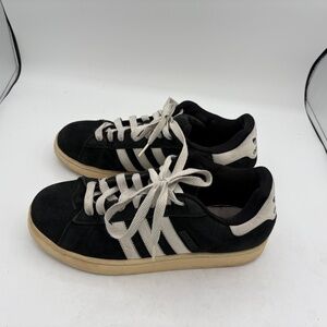 Adidas Campus ST Shoes Mens 9 Black White Suede Skate Classic Fat Low Sneaker